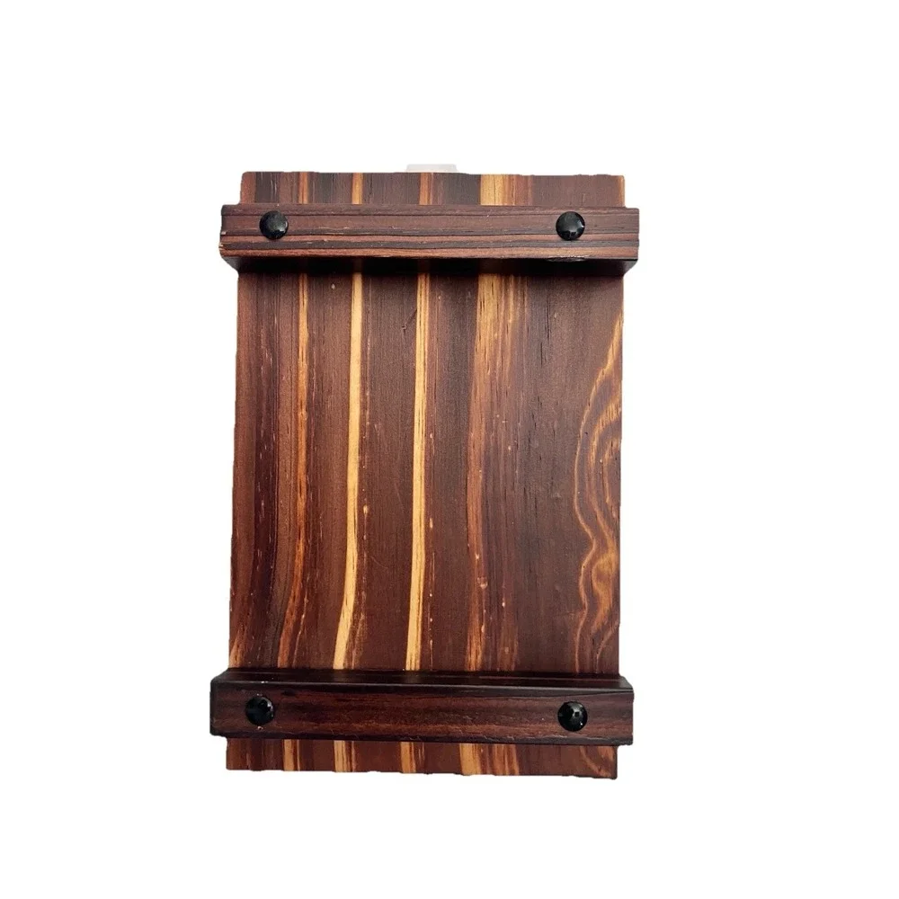 Pedestal Stand Rise Wood Kitchen Counter Tray House Plant Accessory Home Decor